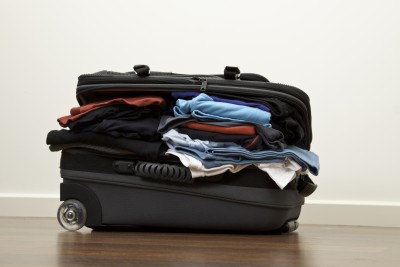 A Suitcase being packed for Guilin, China